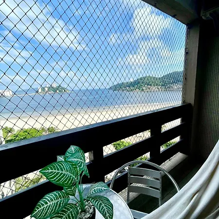 Apartamento Com Vista Ao Mar E Varanda Sao Vicente  Exterior photo